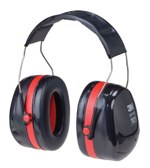 30DB BLK/RED EARMUFFS OVER HEAD